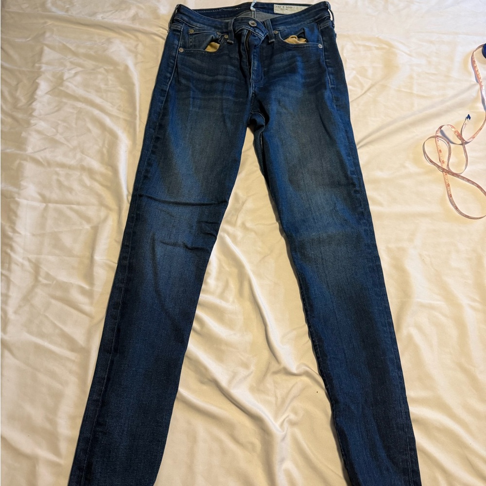 rag & bone Dark Blue Skinny Jeans